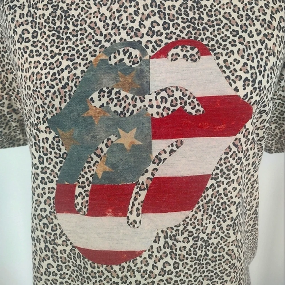 12 PM by Mon Ami, Short Sleeve Top, Animal Print - Picture 3 of 5